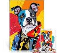 Puzzles de 1000 pièces pour Adolescents Monsieur Chien Entraînez Votre Cerveau et Vos Mains Améliorer la mémoire 75x50cm