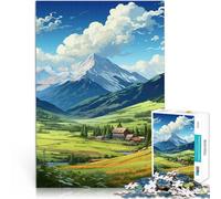 Puzzles de 1000 pièces pour Adolescents Montagnes d'Amérique Séjour Anti-Stress pour Tuer Le Temps Super Cadeau 38x26cm