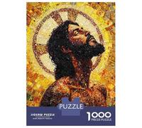 Puzzles De 1000 Pièces pour Adolescents Mosaic Portrait of Jesus Puzzles pour Adolescents, Jouets À Monter Soi-même, Analyse Et Logique, Cadeau d'anniversaire Ou De Noël 52x38cm/1000pcs