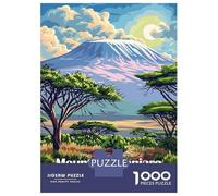 Puzzles De 1000 Pièces pour Adolescents Mount Kilimanjaro National Park Tanzania Puzzle pour Adolescents, Activités Familiales pour Anniversaire, Noël Et Cadeaux Uniques 70x50cm/1000pcs
