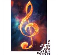 Puzzles De 1000 Pièces pour Adolescents Music Note Art Print-2 Puzzles pour Adolescents - Niveau De Difficulté : Difficile - Chaque Pièce Est Unique - Cadeau d'anniversaire, Cadeaux, 52x38cm/1000pcs