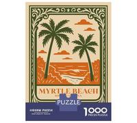 Puzzles De 1000 Pièces pour Adolescents Myrtle Beach South Carolina Travel Puzzles pour Adultes : Améliore La Mémoire, Défi Éducatif, Cadeau Anti-Stress 52x38cm/1000pcs