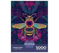 Puzzles De 1000 Pièces pour Adolescents Mystic Neon Bee Puzzles pour Adultes, Jouets Anti-Stress, Défi Difficile, Cadeaux d'anniversaire Et Cadeaux Uniques 70x50cm/1000pcs