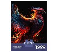 Puzzles De 1000 Pièces pour Adolescents Mystical Phoenix Art Puzzle pour Adultes, Jeu De Réflexion, Anti-Stress, Cadeau d'anniversaire Ou De Noël 38x26cm/1000pcs
