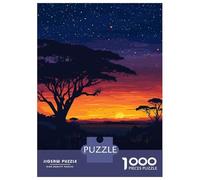 Puzzles De 1000 Pièces pour Adolescents Nairobi National Park Sunset Puzzles pour Adolescents Jeux Relaxants Course De Vitesse des Mains Aide À Stimuler Le Cerveau 38x26cm/1000pcs