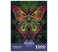 Puzzles De 1000 Pièces pour Adolescents Neon Art Nouveau Moth Puzzles pour Adolescents : Un Jeu Éducatif Amusant Et Humoristique, Un Défi Intellectuel 38x26cm/1000pcs