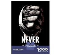 Puzzles De 1000 Pièces pour Adolescents Never Give Up Fist Puzzles pour Adultes Assemblage De Motifs Stimule Le Cerveau Jeu Stimulant 52x38cm/1000pcs