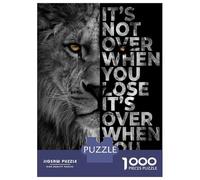 Puzzles De 1000 Pièces pour Adolescents Never Give Up Puzzles pour Adolescents, Jouets Anti-Stress, Cadeaux pour Femmes, Cadeaux Anti-Stress 70x50cm/1000pcs