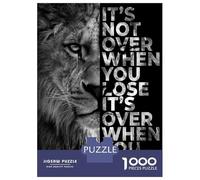 Puzzles De 1000 Pièces pour Adolescents Never Give Up Puzzles pour Adultes Jeux Relaxants, Amusants Et Humoristiques Interaction Parent-Enfant 70x50cm/1000pcs