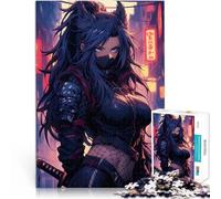 Puzzles de 1000 pièces pour Adolescents Ninja Foxgirl Compétition de Vitesse Manuelle est idéal comme Cadeau pour Toute la Famille 75x50cm