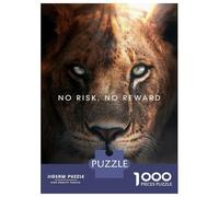 Puzzles De 1000 Pièces pour Adolescents No Risk No Reward Puzzle Jeux De Famille Décoration Intérieure Cadeaux d'anniversaire Uniques 70x50cm/1000pcs