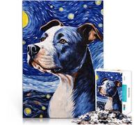 Puzzles de 1000 pièces pour Adolescents Nuit étoilée d'Amstaff Jeu Familial Anti-Stress Défi Difficile Décoration Parfaite 52x38cm