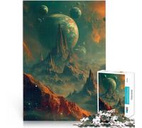 Puzzles de 1000 pièces pour Adolescents Oasis Spatiale Défi Difficile pour soulager Le Stress Idées Cadeaux 75x50cm