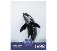 Puzzles De 1000 Pièces pour Adolescents Orca Whale Jump Out Water Puzzles pour Adultes, Jeu Familial, Assemblage De Motifs, Cadeaux d'anniversaire Uniques 70x50cm/1000pcs