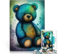 Puzzles de 1000 pièces pour Adolescents Ours en Peluche Style 1 Analyse et logique avec Affiche et Feuille de Questions correspondantes 26x38cm