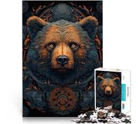 Puzzles de 1000 pièces pour Adolescents Ours enchanté Jouets de Divertissement Familial Car C'est Un pour Toute la Famille 38x26cm