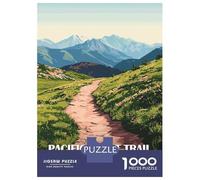Puzzles De 1000 Pièces pour Adolescents Pacific Crest Trail USA Landscape Puzzle pour Adolescents Améliore La Mémoire Stimulant À Compléter Apprentissage Jouets Éducatifs 52x38cm/1000pcs