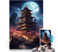 Puzzles de 1000 pièces pour Adolescents pagode Traditionnelle Jouet éducatif intellectuel décompressant Œuvre d'art 38x26cm