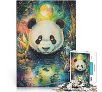Puzzles de 1000 pièces pour Adolescents Panda Fantastique et coloré Jeux de détente Liste de souhaits avec Le Père Noël 75x50cm