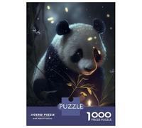 Puzzles De 1000 Pièces pour Adolescents Panda Fireflies Animal Puzzles pour Adolescents - Jeu Manuel - Décoration Murale - Défi À Relever 70x50cm/1000pcs