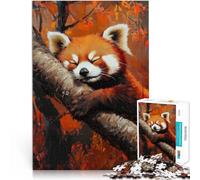 Puzzles de 1000 pièces pour Adolescents Panda Roux rêveur Réduction du Stress intéressante Convient aux Couples 52x38cm