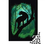 Puzzles De 1000 Pièces pour Adolescents Panther in The Jungle Puzzles pour Adolescents - Niveau De Difficulté : Difficile - Chaque Pièce Est Unique - Cadeau d'anniversaire, Cadeaux, 52x38cm/1000pcs