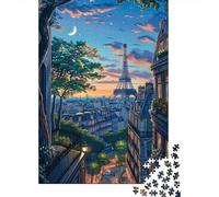 Puzzles De 1000 Pièces Pour Adolescents Paris Eiffel Tower Sunset View Puzzles Pour Adultes Vacances À La Maison Tuer Le Temps Entraîner Son Cerveau Et Ses Mains Cadeau D'anniversaire, Cadeaux De Voya