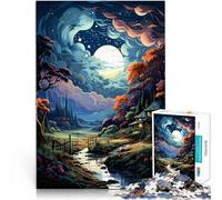 Puzzles de 1000 pièces pour Adolescents Paysage coloré étonnant Assemblage du modèle est idéal comme Cadeau pour Toute la Famille 75x50cm
