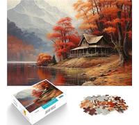 Puzzles de 1000 pièces pour Adolescents Paysage d'automne Jouets Jeux éducatifs Soulagement du Stress Une œuvre d'art 75x50cm