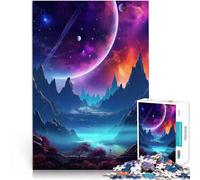 Puzzles de 1000 pièces pour Adolescents Paysage de rêve de l'univers Cosmique Jeu de Quiz Décoration d'intérieur 52x38cm