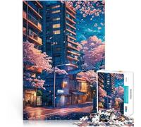 Puzzles de 1000 pièces pour Adolescents Paysage de Sakura au Japon Jouets de Jeu stimulants Anniversaire et Cadeaux Uniques 75x50cm