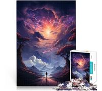 Puzzles de 1000 pièces pour Adolescents Paysage du Monde Fantastique Jeu de Quiz Activités Amusantes à la Maison, Cadeaux d'anniversaire, Cadeaux de Voyage, 38x26cm