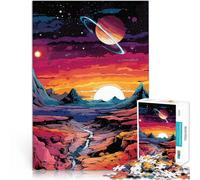 Puzzles de 1000 pièces pour Adolescents Paysage d'un Monde Extraterrestre Jouets de Jeu Renforcer l'amour Entre Les Couples 75x50cm