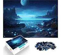 Puzzles de 1000 pièces pour Adolescents Paysage Fantastique Spatial Jeu de Casse-tête Renforcer l'amour Entre Les Couples 38x26cm