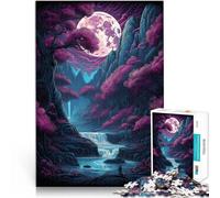 Puzzles de 1000 pièces pour Adolescents Paysage Japonais au néon Analyse et logique Jeu éducatif pour Anniversaire, Noël 75x50cm