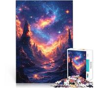 Puzzles de 1000 pièces pour Adolescents Paysage néon de la Galaxie Cosmique Jeu de Quiz Car C'est Un pour Toute la Famille 38x52cm