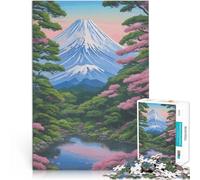 Puzzles de 1000 pièces pour Adolescents Paysages de Style Japonais Loisirs en Famille Liste de souhaits avec Le Père Noël 75x50cm