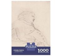 Puzzles De 1000 Pièces pour Adolescents Pencil Sketch of A Man Puzzles pour Adolescents, Jouets À Monter Soi-même, Analyse Et Logique, Cadeau d'anniversaire Ou De Noël 52x38cm/1000pcs