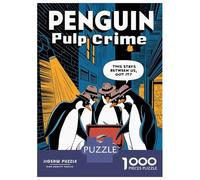 Puzzles De 1000 Pièces pour Adolescents Penguin Pulp Crime Comic Puzzle Jeux De Famille Décoration Intérieure Cadeaux d'anniversaire Uniques 70x50cm/1000pcs