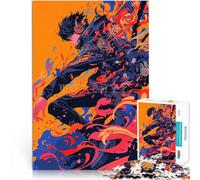 Puzzles de 1000 pièces pour Adolescents Personnage d'anime avec Un Casque Jeux Amusants Car C'est Un pour Toute la Famille 52x38cm
