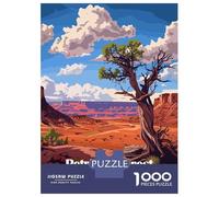 Puzzles De 1000 Pièces pour Adolescents Petrified Forest National Park Illustration Puzzle pour Adolescents, Activités Familiales pour Anniversaire, Noël Et Cadeaux Uniques 70x50cm/1000pcs