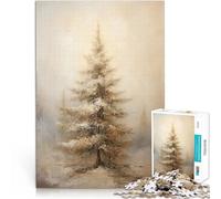 Puzzles de 1000 pièces pour Adolescents Pin Solitaire dans la Brume défi éducatif Activités Amusantes à la Maison, Cadeaux d'anniversaire, Cadeaux de Voyage, 52x38cm