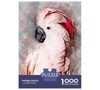 Puzzles De 1000 Pièces pour Adolescents Pink Cockatoo Puzzles pour Adolescents Jeux Relaxants Course De Vitesse des Mains Aide À Stimuler Le Cerveau 70x50cm/1000pcs