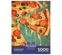 Puzzles De 1000 Pièces pour Adolescents Pizza Vintage Puzzle Adulte Jeu Manuel Cadeaux pour Femmes pour Anniversaire, Noël 70x50cm/1000pcs