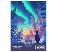Puzzles De 1000 Pièces pour Adolescents Polar Dreams Puzzles pour Adultes Jeux Relaxants Décoration Intérieure pour Anniversaire, Noël 70x50cm/1000pcs