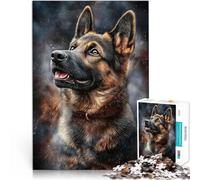 Puzzles de 1000 pièces pour Adolescents Portrait de Berger Allemand Jeux de détente Car C'est Un pour Toute la Famille 75x50cm