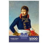 Puzzles De 1000 Pièces pour Adolescents Portrait of Napoleon Puzzles pour Adultes Jeux Relaxants Cadeaux pour Femmes Interaction Parent-Enfant 52x38cm/1000pcs