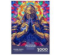 Puzzles De 1000 Pièces pour Adolescents Praying Samurai Casse-têtes pour Adultes, Jeu De Réflexion, Difficile, Amusant, Activités À La Maison 70x50cm/1000pcs