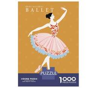 Puzzles De 1000 Pièces pour Adolescents Prima Ballerina Ballet Poster Puzzle Jeux Relaxants Une Œuvre d'art Cadeaux d'anniversaire Uniques 38x26cm/1000pcs