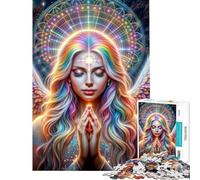 Puzzles de 1000 pièces pour Adolescents Puzzles angéliques pour Adultes Jeu Familial défi Difficile Cadeau Anti-Stress (Taille 50x75cm)
